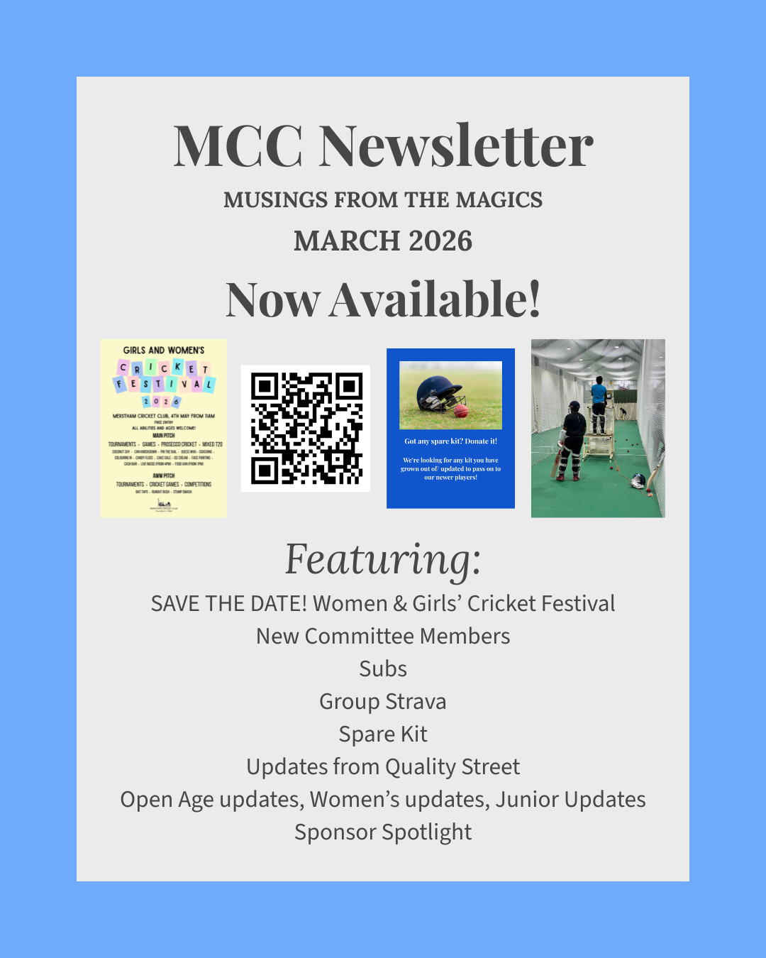 March Newsletter OUT NOW!