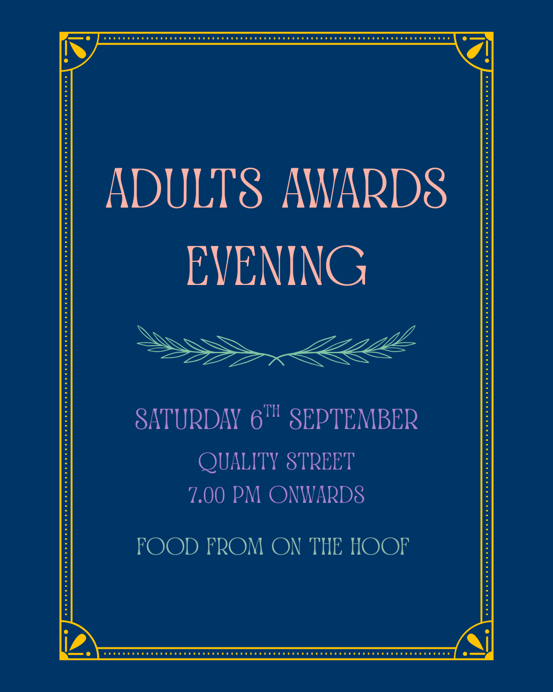 Adult's Awards Evening