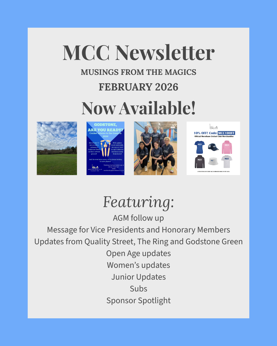 February Newsletter Out Now!
