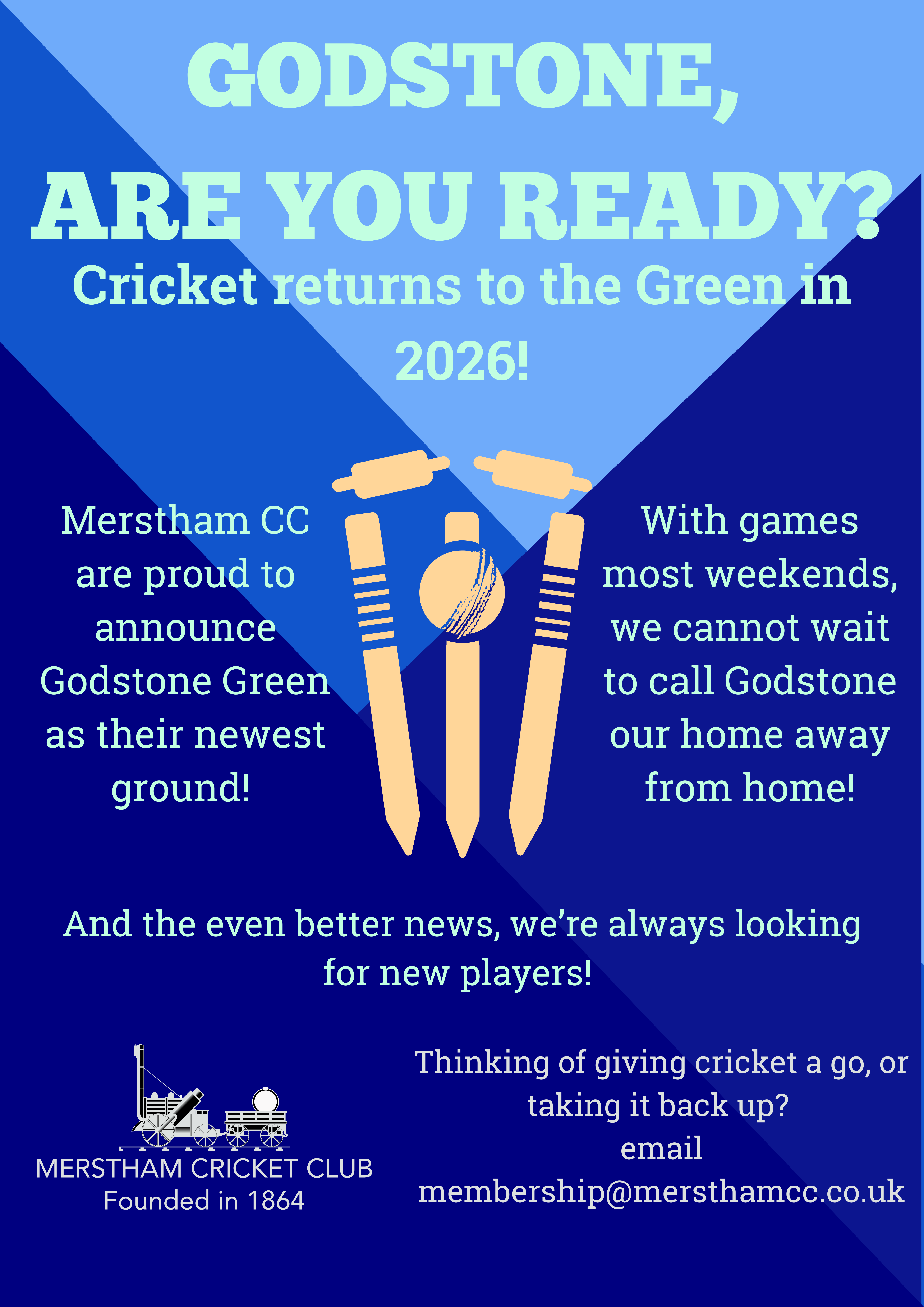 Cricket returns to Godstone Green!
