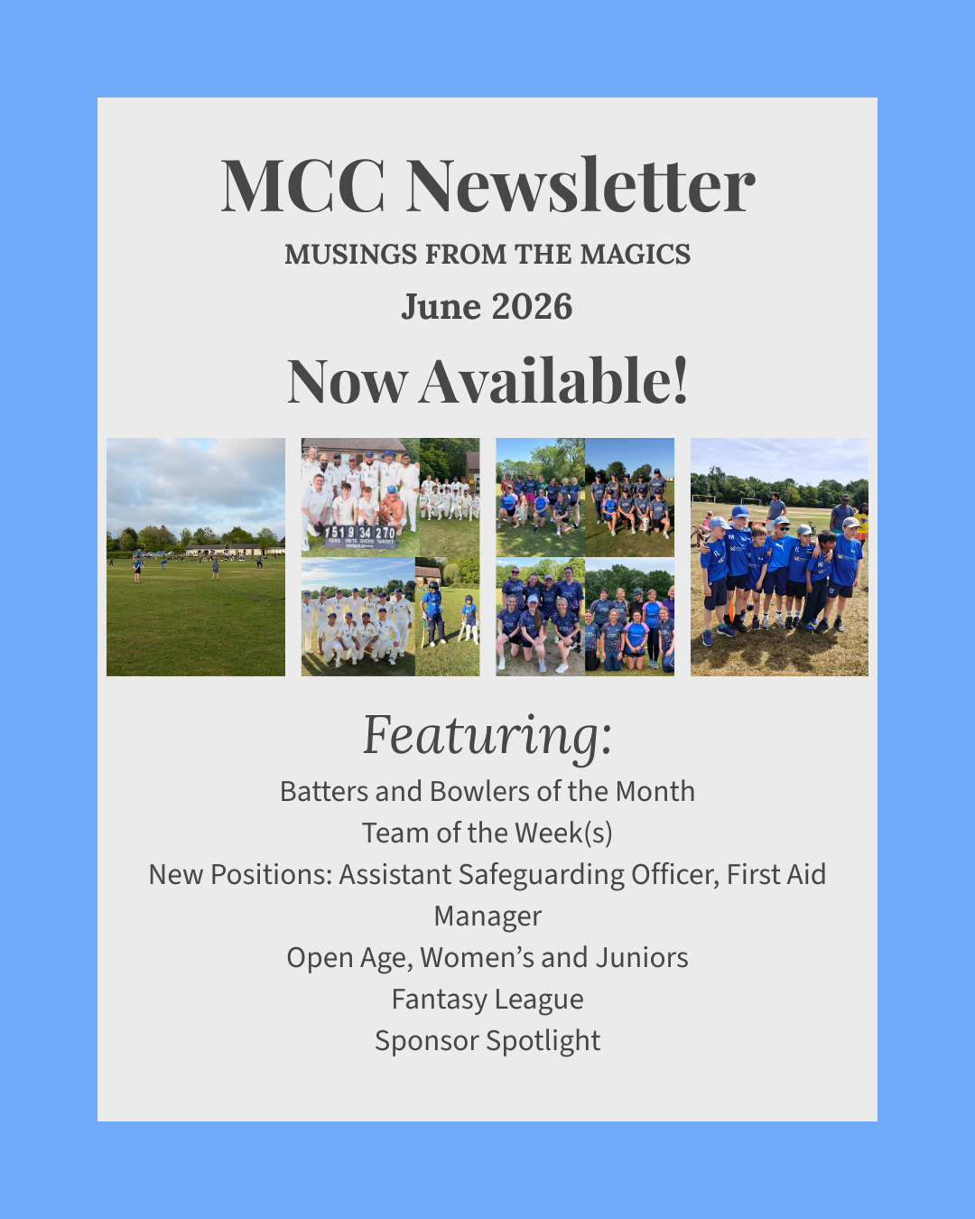 June Newsletter Out Now!